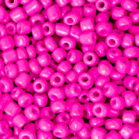Seed beads 8/0 (3mm) Neon hot pink